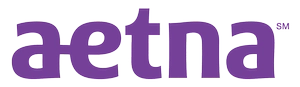 A purple Aetna logo.