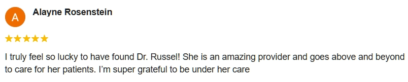 5-star Google review from Alayne praising Empower Therapeutics.